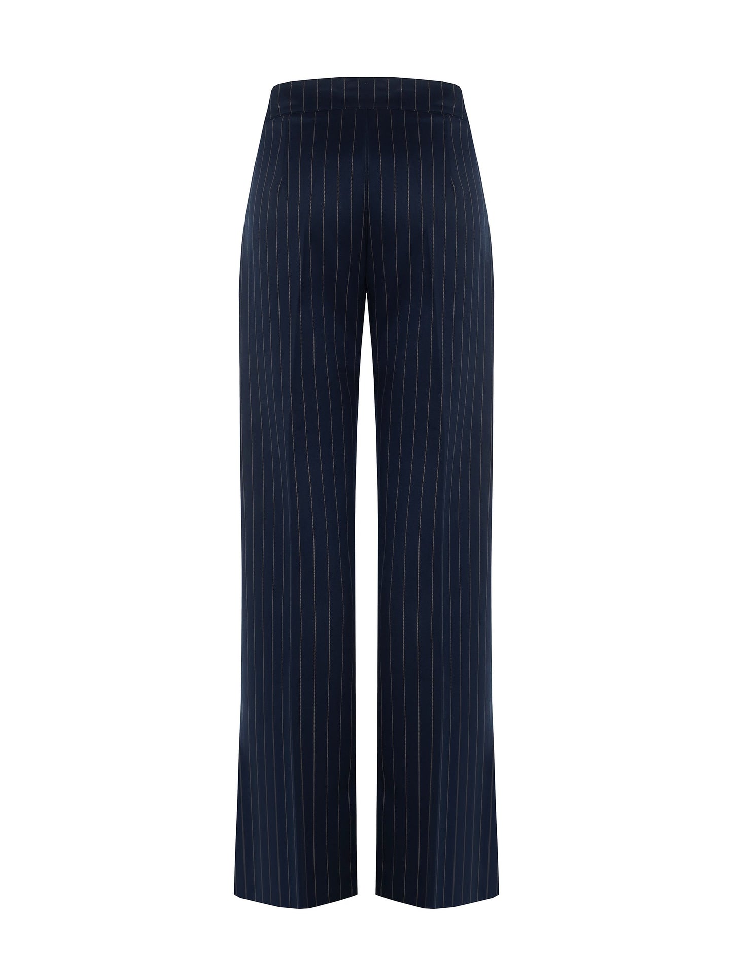 Pantaloni gessati a palazzo